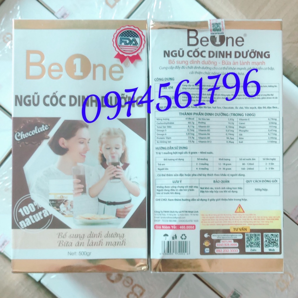 [CHUYÊN SỈ] Ngũ Cốc Dinh Dưỡng Beone Vị SOCOLA, Hộp 500gr Tăng Cân, Tăng Cơ Hiệu Quả, Bổ Sung Dinh Dưỡng Toàn Diện