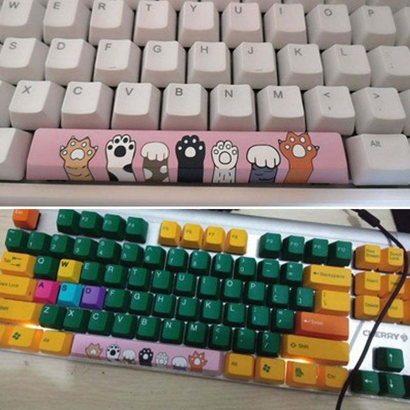 Nút Spacebar Pbt Năm Mặt Nhuộm Màu 6.25u Cho Bàn Phím Cơ Diy