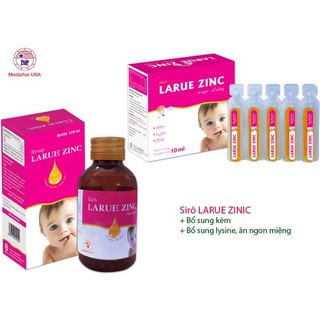 [MEDIPHAR USA] Bổ sung kẽm, lysine, DHA ăn ngon miệng – Sirô LARUE ZINIC