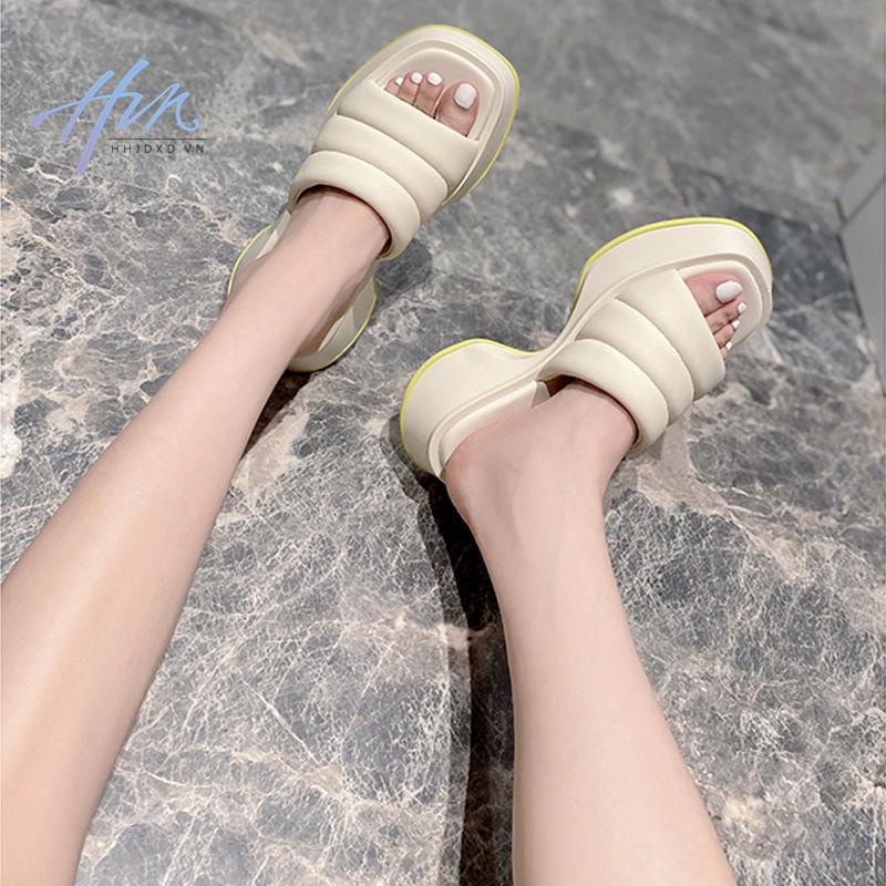 Dép Sandal Đế Xuồng Dày Thời Trang Mùa Hè 2022 Dành Cho Nữ