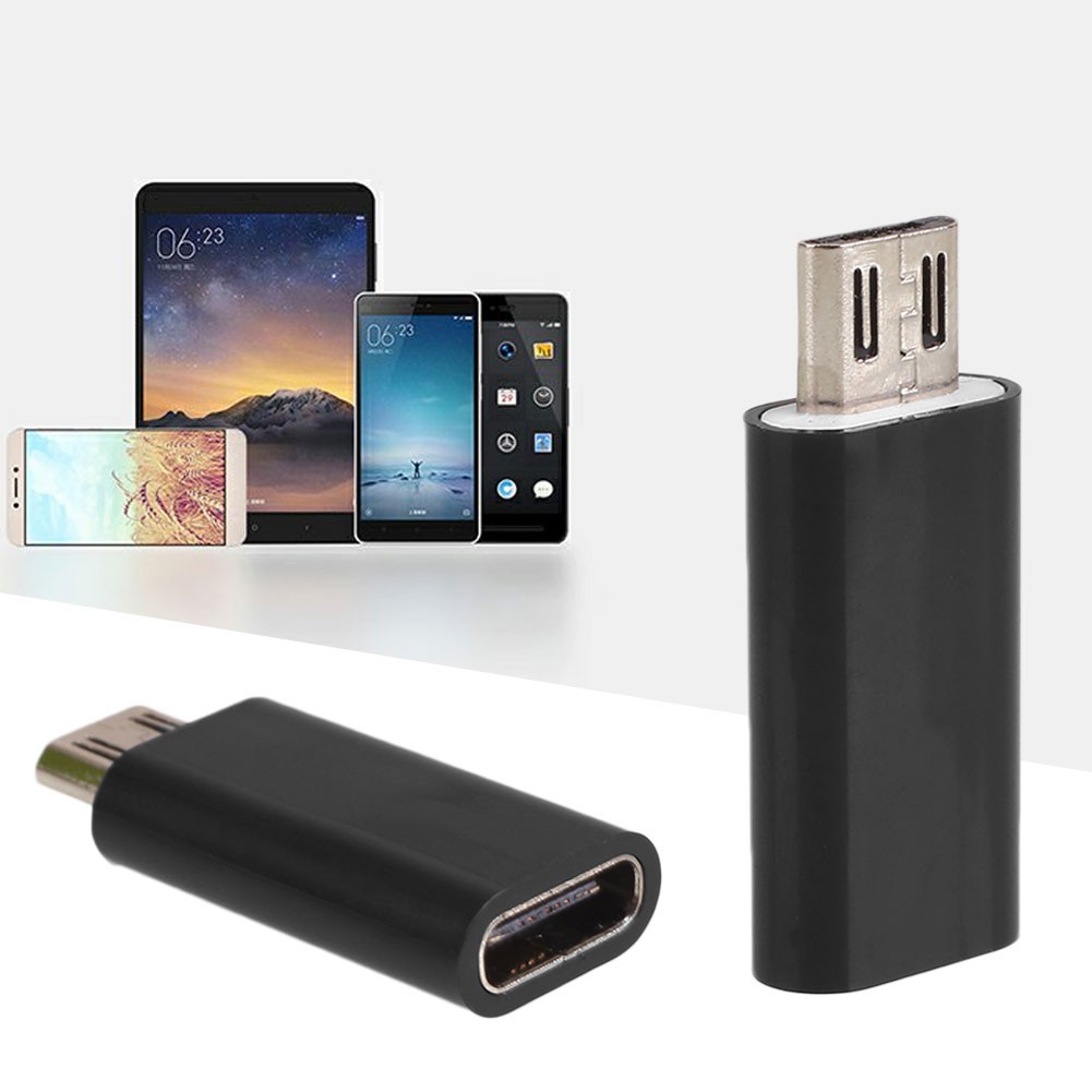 Bộ chuyển đổi USB Type-C 3.1 sang Micro USB màu đen | BigBuy360 - bigbuy360.vn