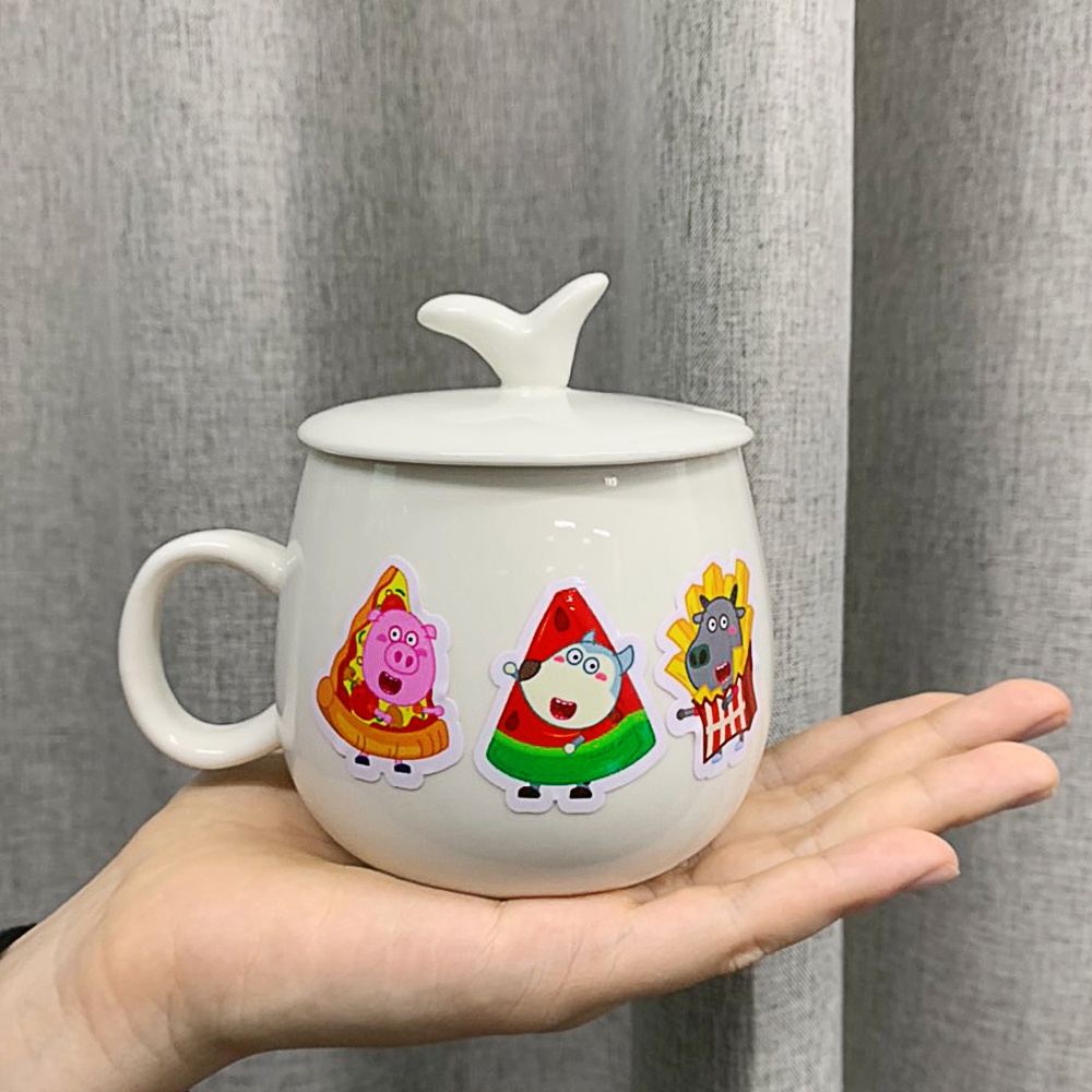 Sticker Thương Hiệu Wolfoo Nhiều Mẫu Trang Trí Siêu Đáng Yêu