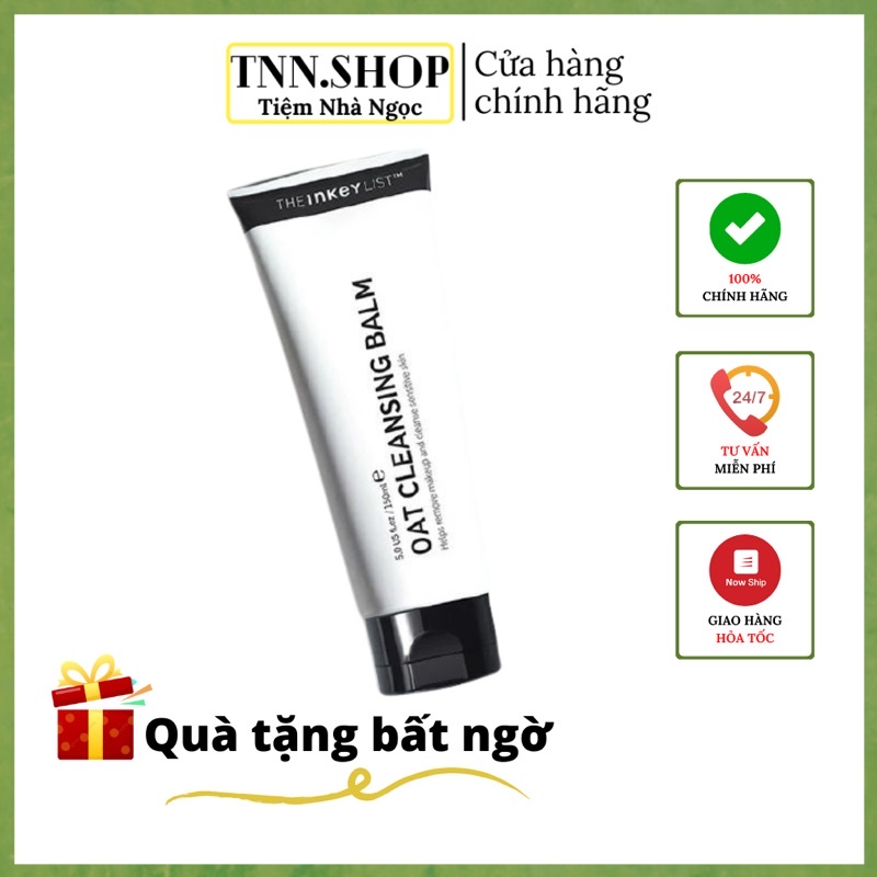 Dầu rửa mặt tẩy trang The Inkey List Oat Cleansing Balm 150mL