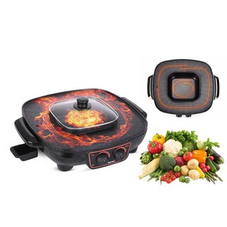 BẾP NƯỚNG VÀ LẨU ĐIỆN 2IN1 MATIKA MTK-4020 1700W