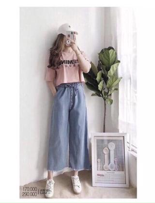 Baggy vải demin