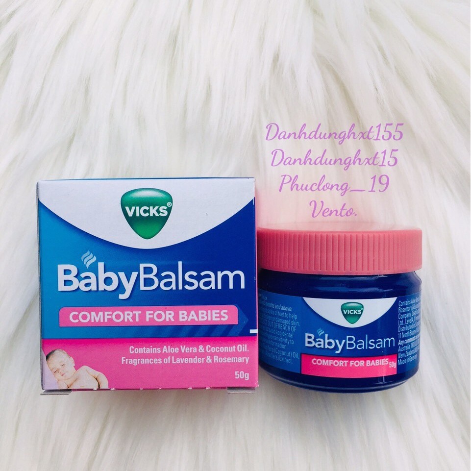 Dầu Bôi Ấm Ngực Vicks Baby Balsam Cho Bé Của Úc (mẫu mới)