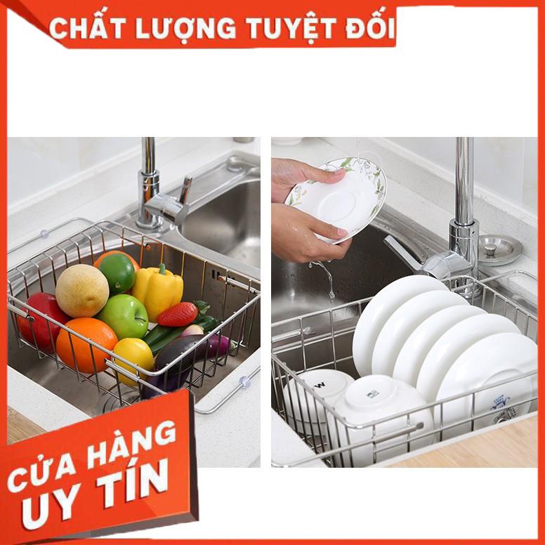 Khay Inox Úp Chén Đĩa, Giá Inox Gác Bồn Rửa Chén Gọn Gàng Tiện Lợi
