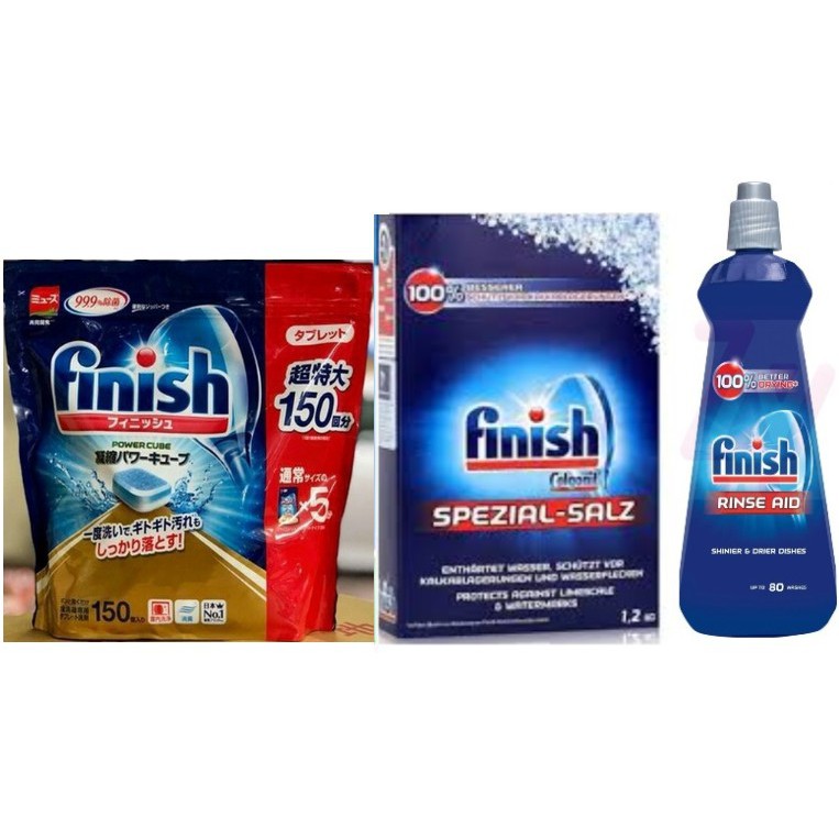 Bộ combo viên rửa bát Finish 150 viên