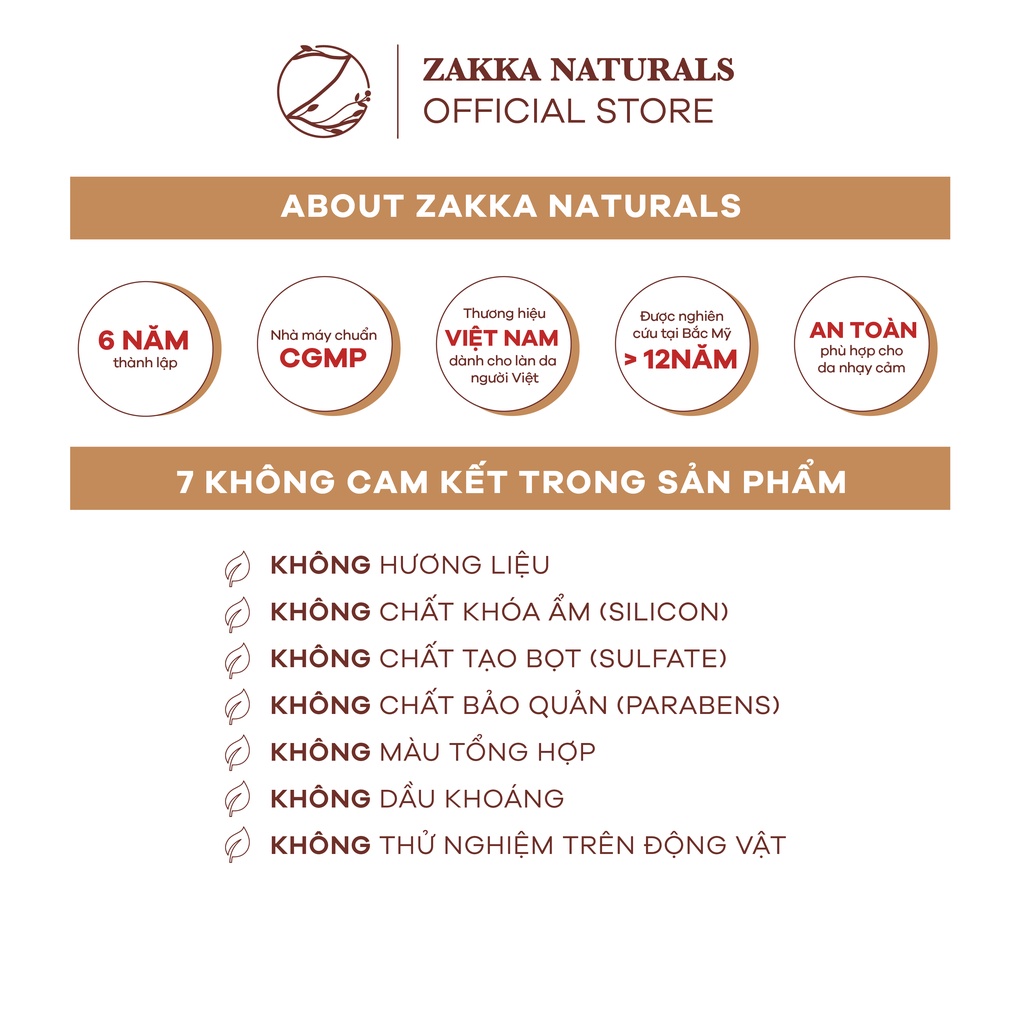 Combo Ngừa Mụn, Sáng Da Zakka Naturals 6