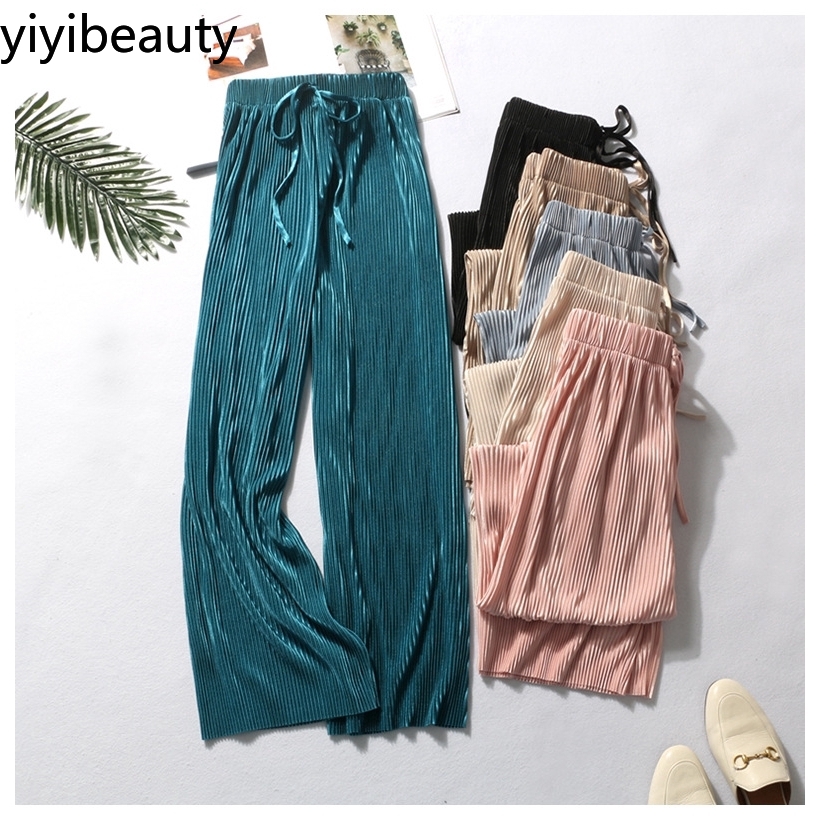 [Mã FASHIONT4WA2 giảm 10K đơn 50K] Quần Voan Ống Rộng Lưng Cao Thời Trang Dành Cho Nữ | BigBuy360 - bigbuy360.vn