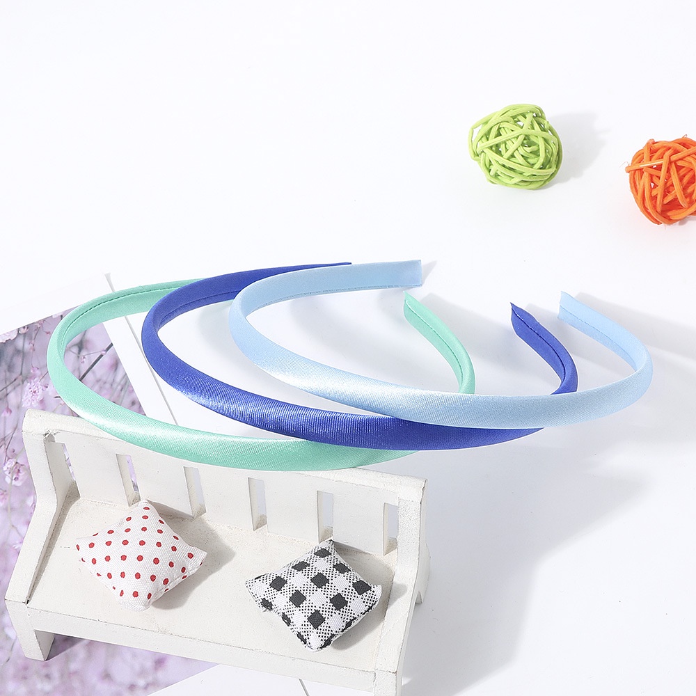 Cài tóc vải trơn phi bóng đơn giản nhiều màu cho nữ CA14