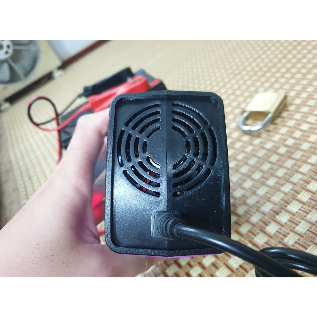 Sạc Ắc Quy thông minh cho Ô tô, xe máy & xe điện trẻ em 12V 6A - Phục hồi ắc quy - Khử Sunfat - Sạc thông minh 12V