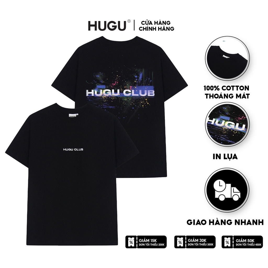 Áo thun unisex HUGU - Club Painting - chất liệu cotton thoáng mát chuẩn form