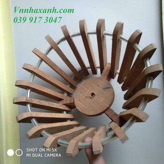 Chậu gỗ tròn trồng lan số 1 đường kính 20cm