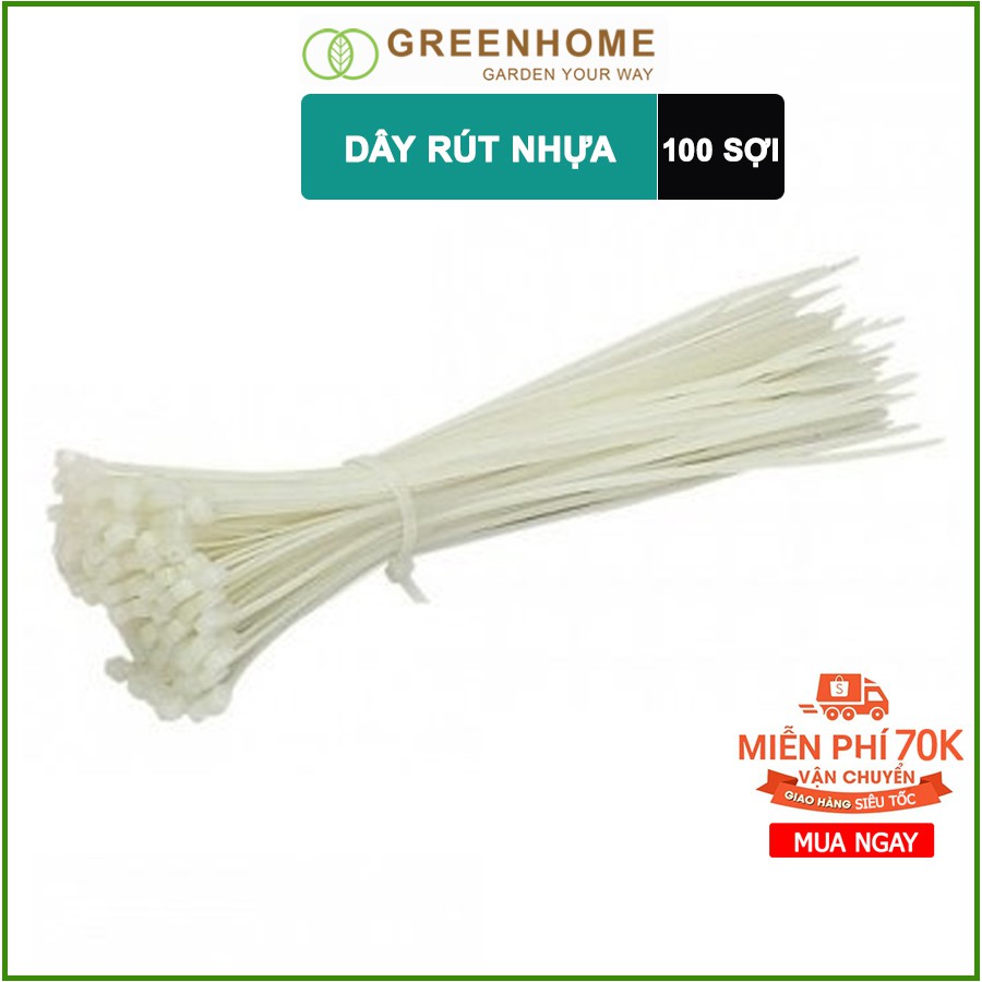 [MIỄN PHÍ VẬN CHUYỂN 40K] TÚI 100 Dây rút nhựa 10cm