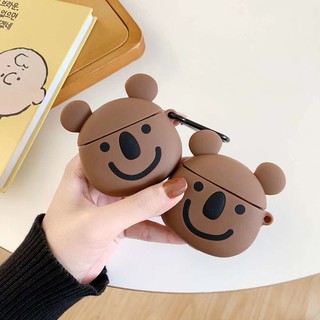 Vỏ Đựng Bảo Vệ Hộp Sạc Tai Nghe Airpods 1 / 2 Hình Chú Gấu Ngộ Nghĩnh