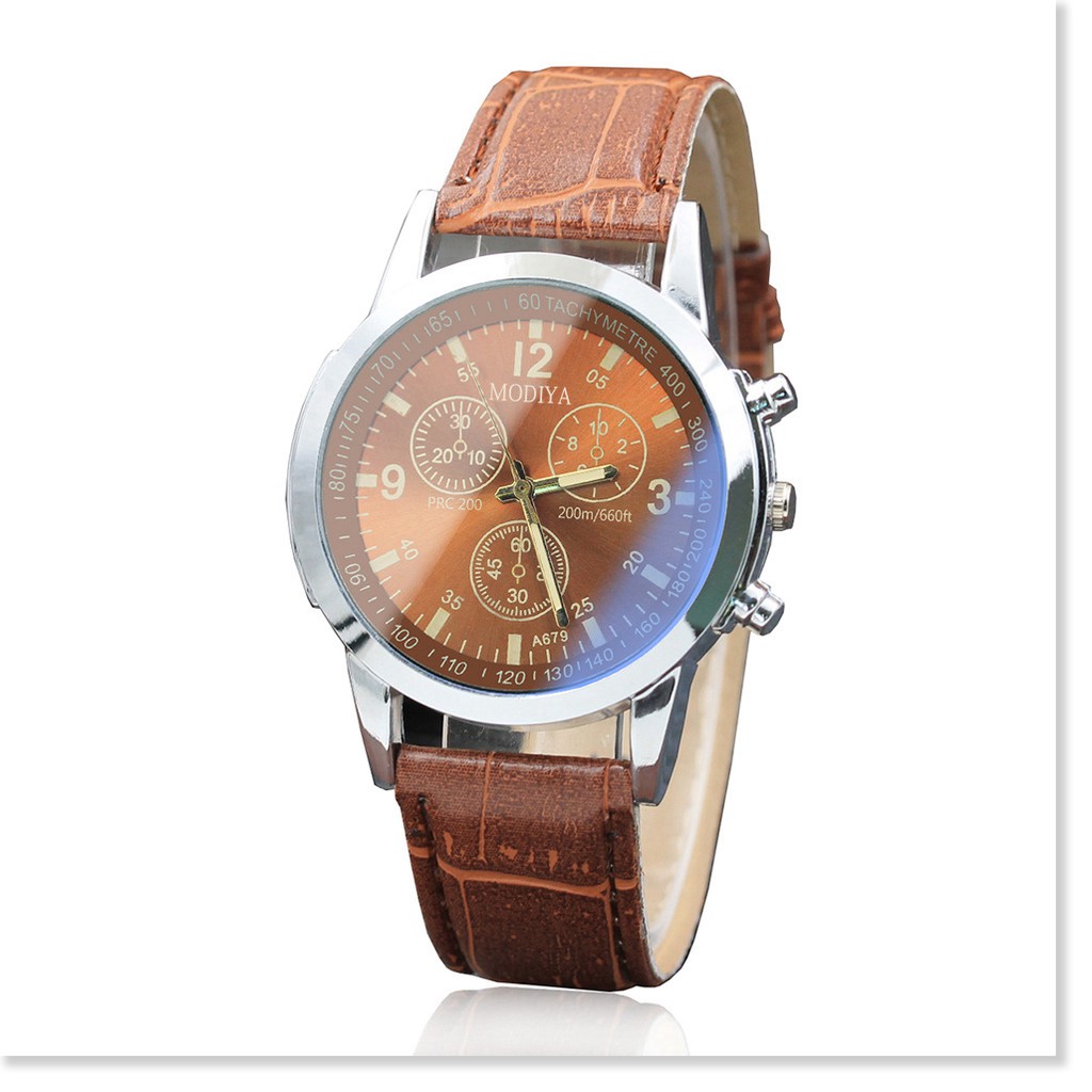 Đồng hồ nam dây da PANDAWATCH thời trang siêu hot | BigBuy360 - bigbuy360.vn