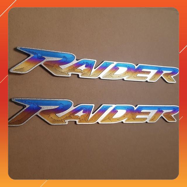 [CỰC RẺ]   TEM DÁN XE MÁY CẶP CHỮ RAIDER TITAN ĐỘC ĐÁO TRANG TRÍ XE MÁY