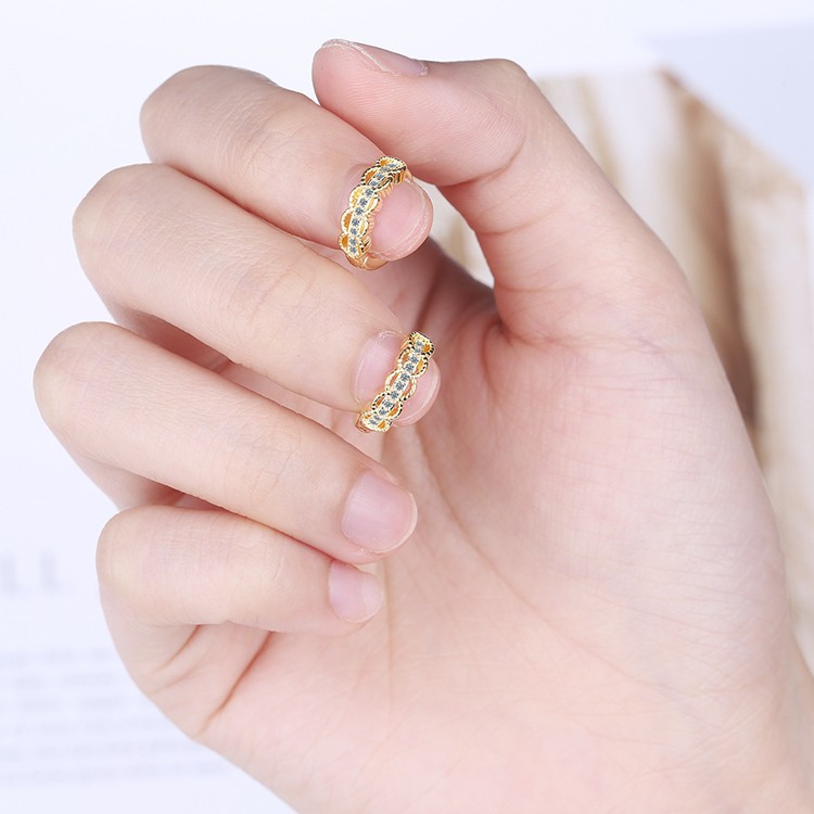 Bông tai nữ khoen tròn xinh xắn, S925 - HT286