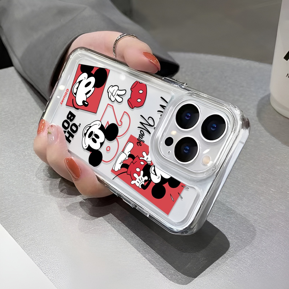 Ốp Điện Thoại Trong Suốt Hình Chuột mickey Cho iphone 14 Plus 11 13promax 12 7Plus X XS Max 7 8 SE 2020