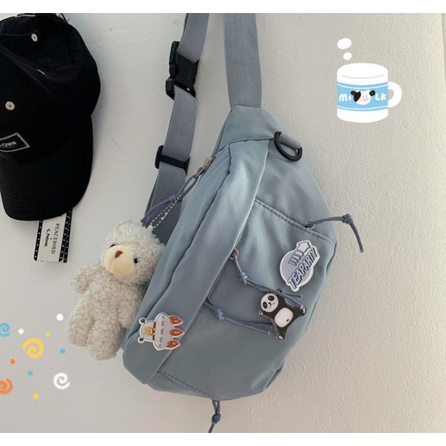 Túi đeo chéo nhiều ngăn sức chứa lớn phong cách Nhật Bản thời trang cho nam và nữ