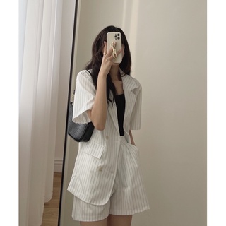 set vest kẻ sọc 559