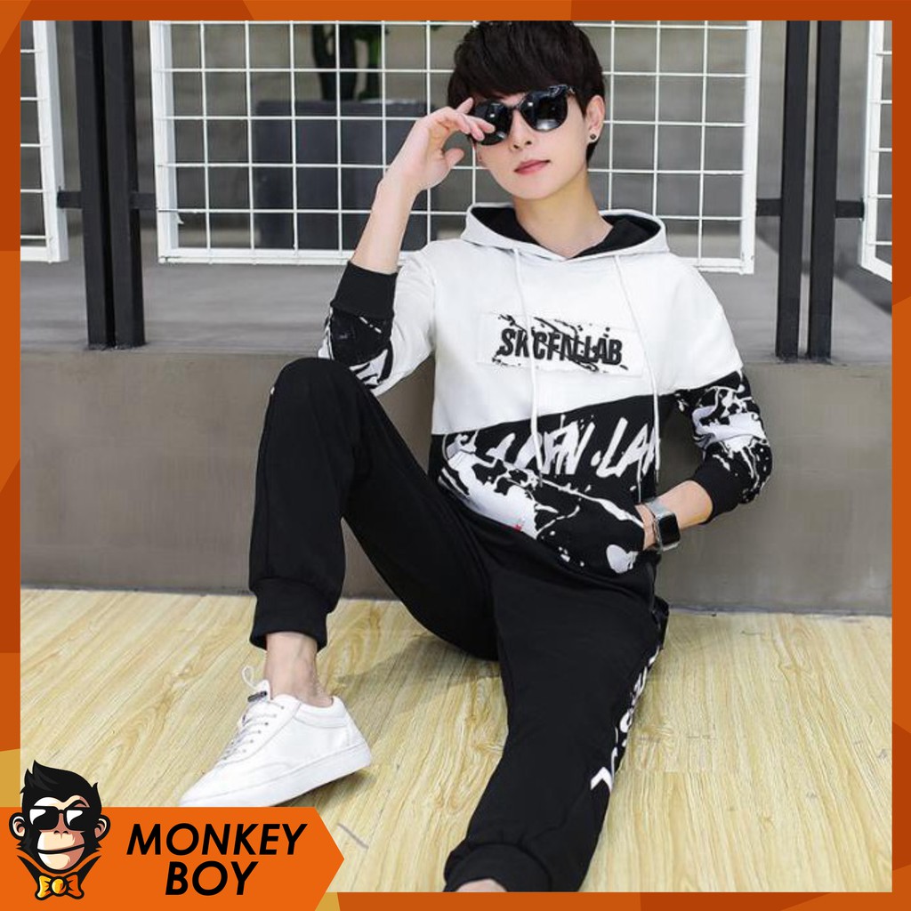 Áo Hoodie phối classic HD01 [Monkeyboy] | BigBuy360 - bigbuy360.vn
