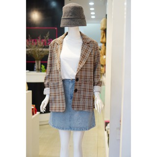 Blazer Caro Túi Đắp 040