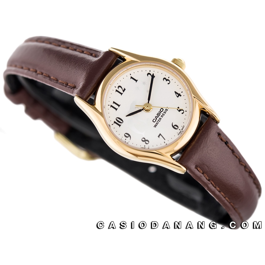 Đồng hồ nữ dây da Casio chính hãng Anh Khuê LTP-1094Q-7B9RDF (23mm)