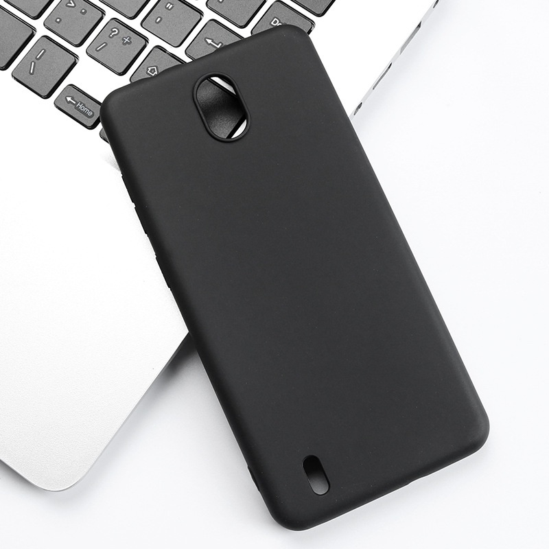Ốp Điện Thoại TPU Dẻo Mặt Nhám Màu Đen Thời Trang Cho Nokia C01 Plus Nokia C1 2nd Edition