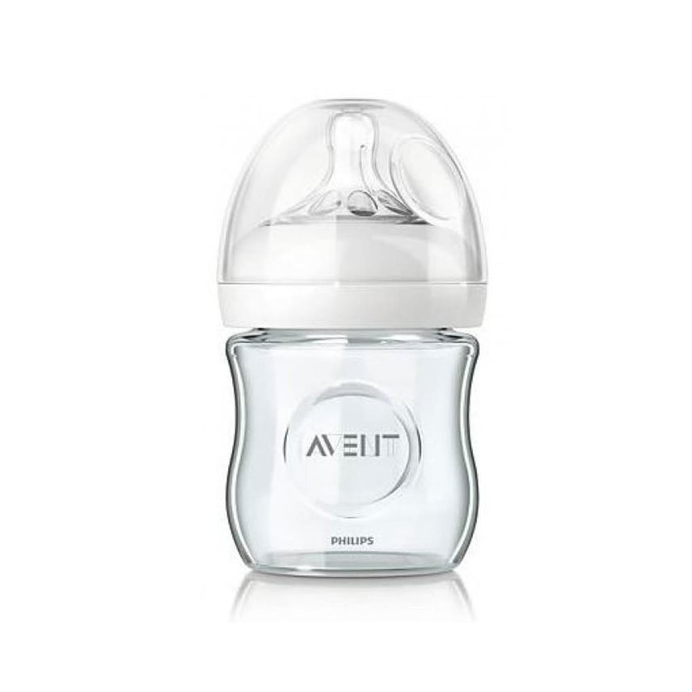 Philips Avent bình sữa thủy tinh mô phỏng tự nhiên 120ml cho bé từ 0 tháng SCF671/13