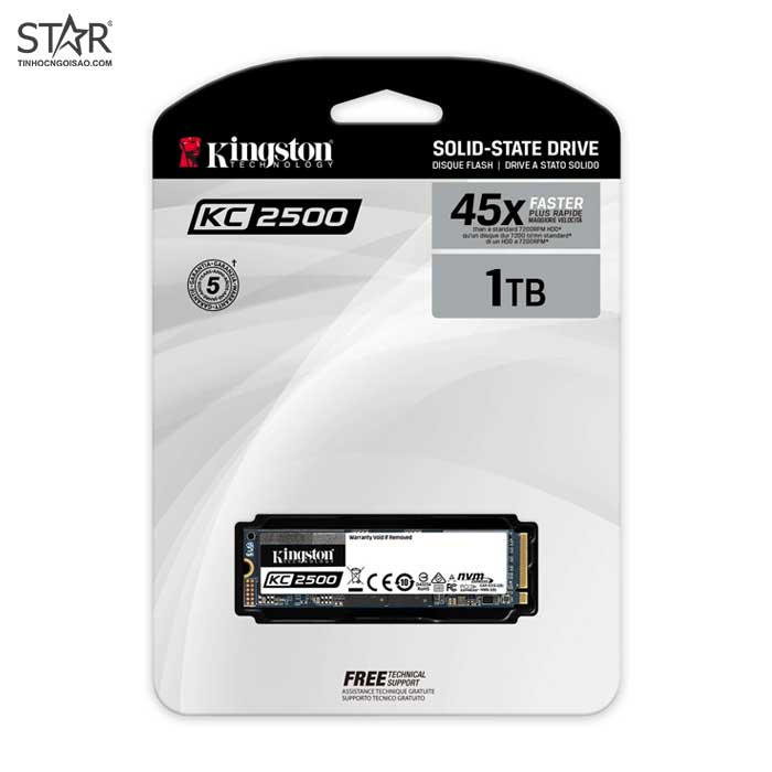 Ổ cứng SSD 1TB Kingston KC2500 M.2 NVMe PCIe Gen3x4