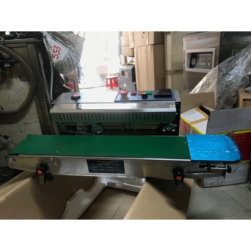 Máy hàn miệng túi liên tục, máy hàn miệng bao tự động, máy ép fr-770