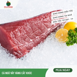 - cá ngừ vây vàng cắt khúc túi 500g hút chân không