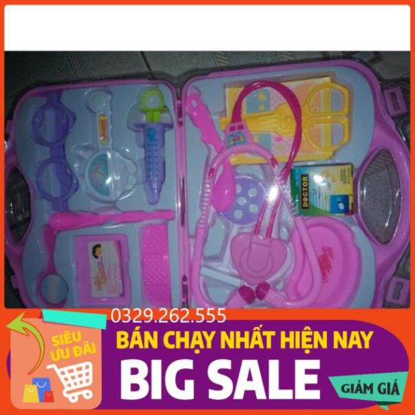 (FreeShip) Vỉ đồ chơi bác sĩ gặp thành vali cực sành điệu