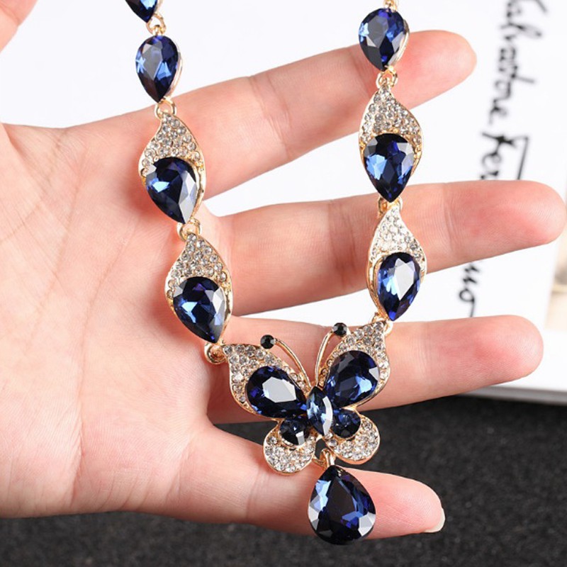 Vòng cổ dạ hội sang trọng đính đá mã 09