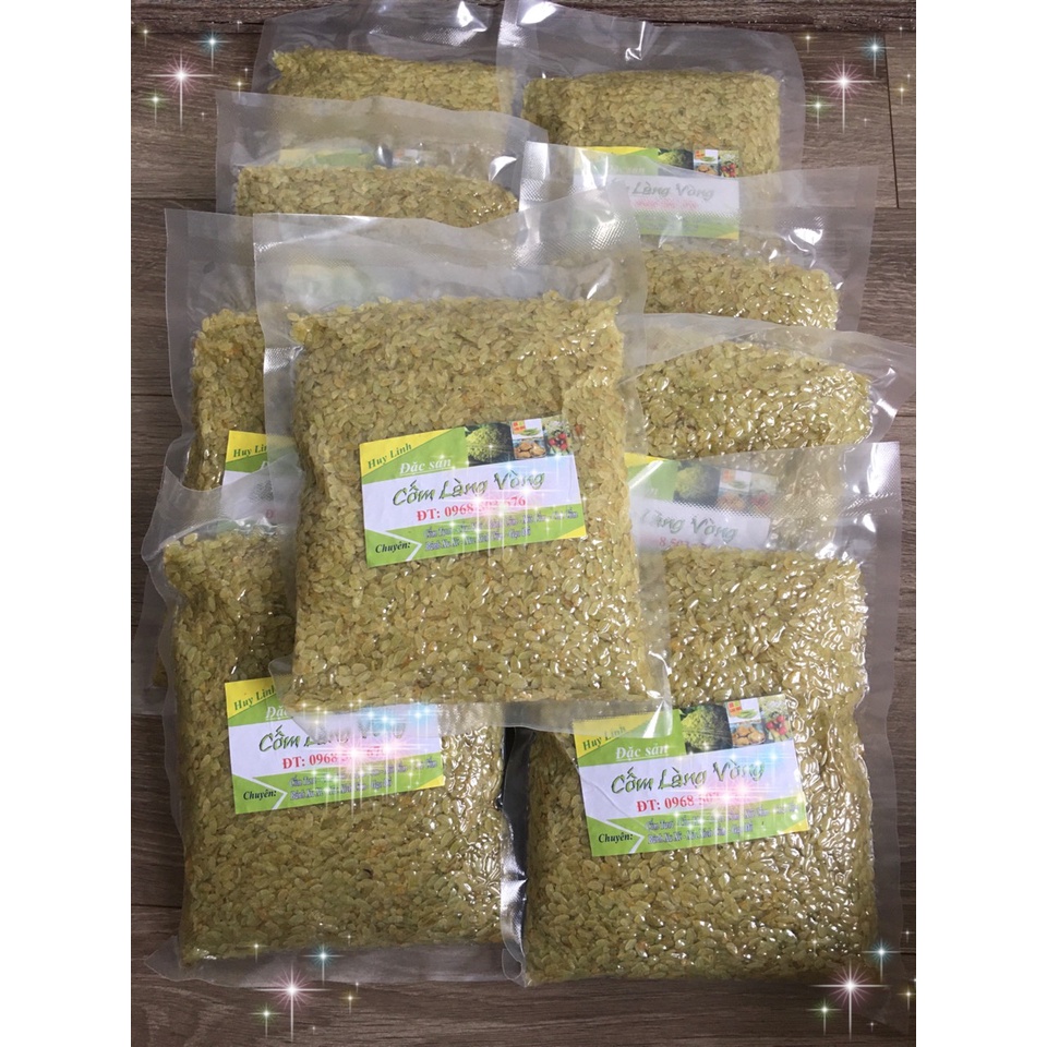 500 gam Cốm khô làng Vòng chính hiệu Huy Linh, đặc sản thơm ngon số 1 Hà Nội, làm chả cốm, chè, kem, xôi cốm, quà biếu..