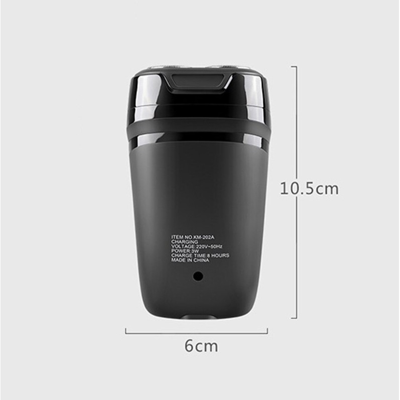 Tông Đơ Cạo Râu Kemei 202a - Sạc Pin Nhanh - Lưỡi Cắt Kép Siêu Bền - Chống Thấm Nước - ( Bảo Hành 6 Tháng )