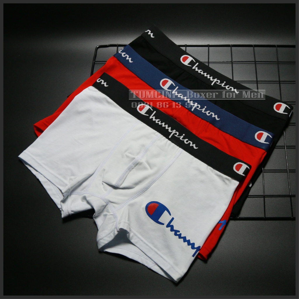 Quần sịp nam boxer đùi cao cấp thể thao trẻ trung cotton kháng khuẩn tốt vượt trội Tumcini CHAM1