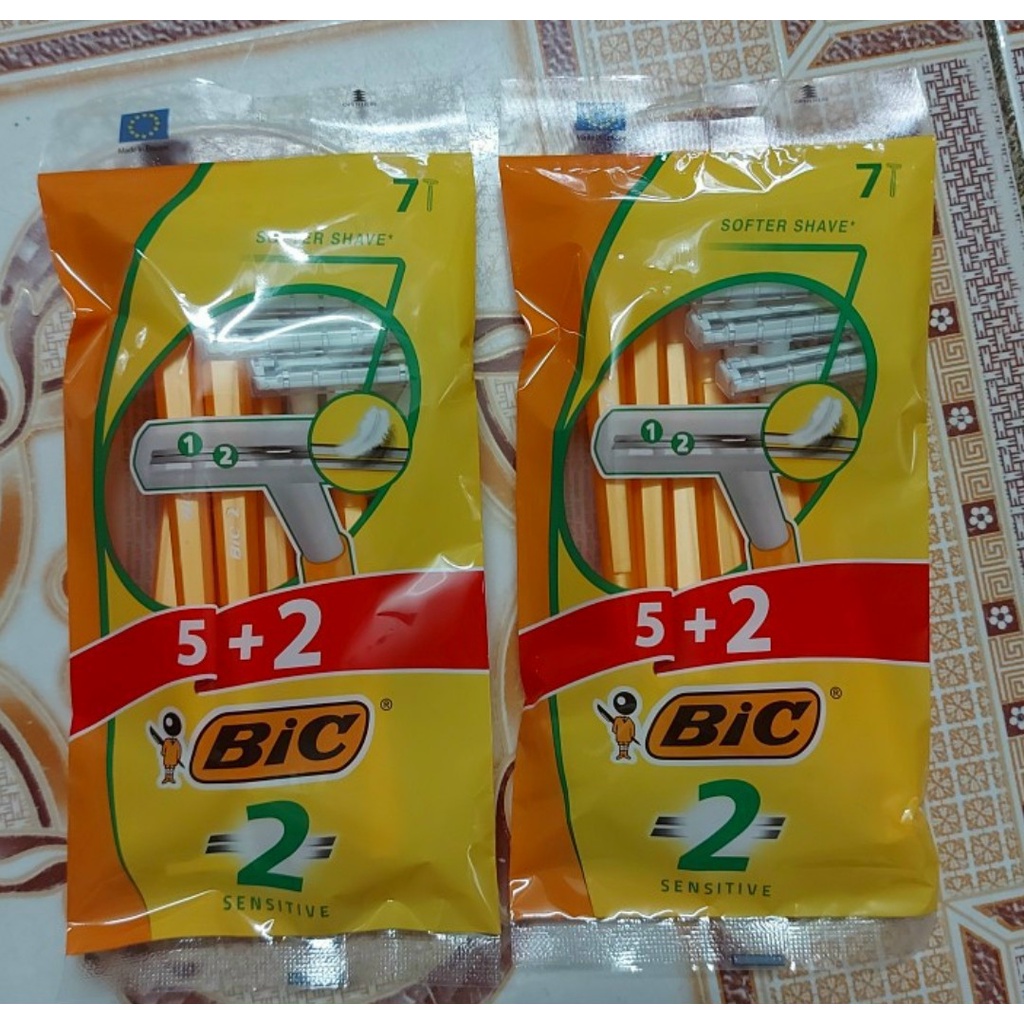 Dao cạo râu 2 lưỡi BiC 4cây tặng 2 cây