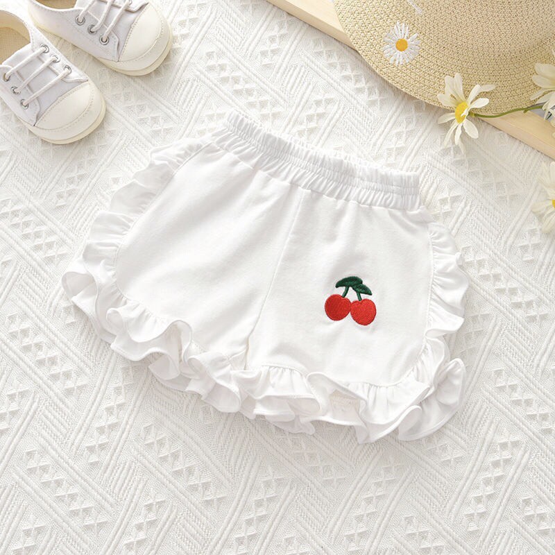 QUẦN ĐÙI CHERRY BÈO SET 4 CỰC XINH CHO BÉ GÁI