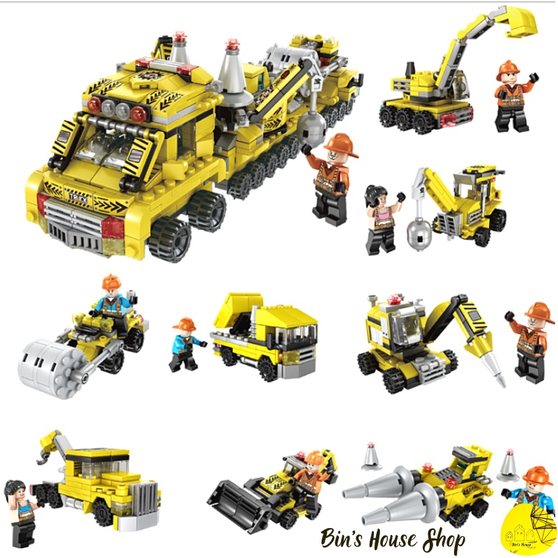 Đồ Chơi Trí Tuệ - Mô Hình Đồ Chơi Láp Ráp LeGo Xe Cơ Giới Công Trình