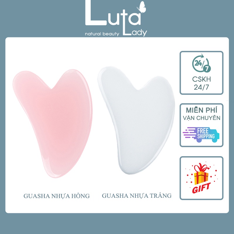 Đá massage mặt, miếng guasha massage mặt, guasha nhựa massage giúp nâng cơ tự nhiên