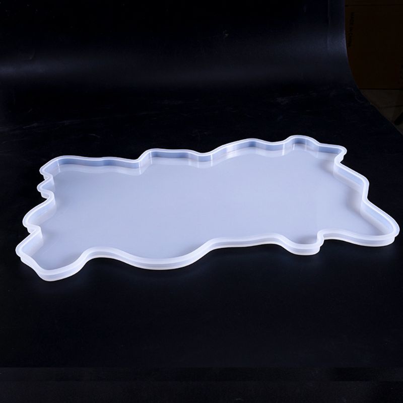 Sa Khuôn Silicone Làm Đế Lót Ly Bằng Pha Lê Epoxy Thiết Kế Bất Đối Xứng