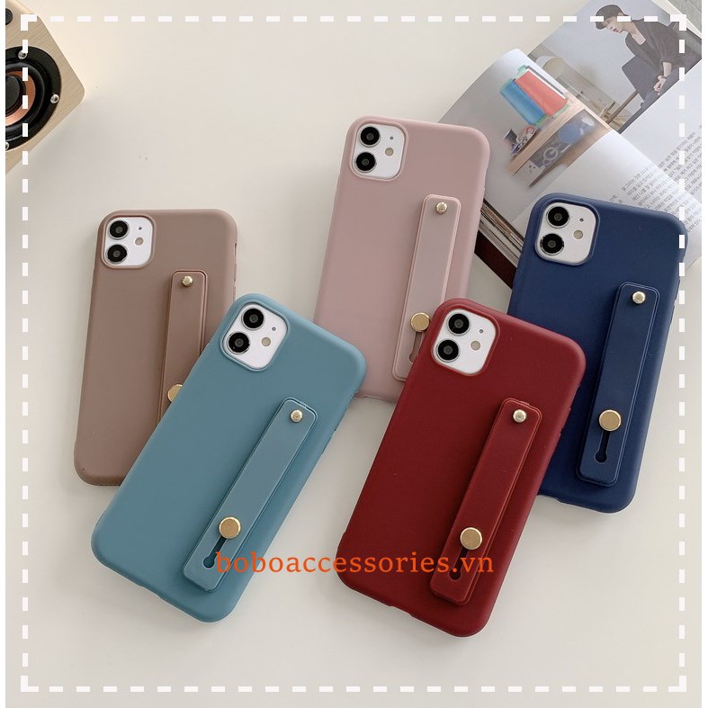 Ốp Điện Thoại Có Dây Gài Cho iPhone 5 5S 6 6S Plus 7 8 Plus XR Xs Max 11 Pro Max SE 2020