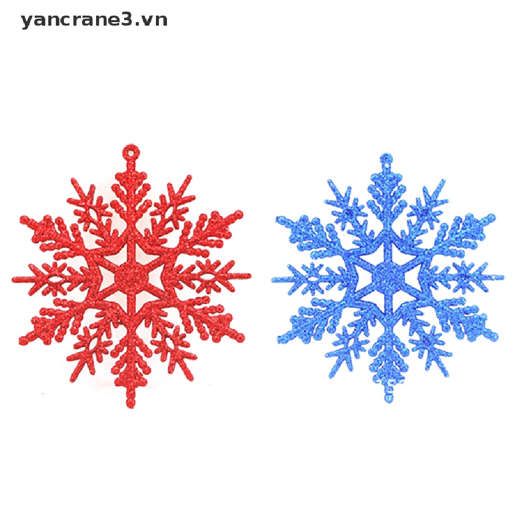 Bộ 12 Dây Treo Trang Trí Cây Thông Noel Hình Bông Tuyết 3.vn