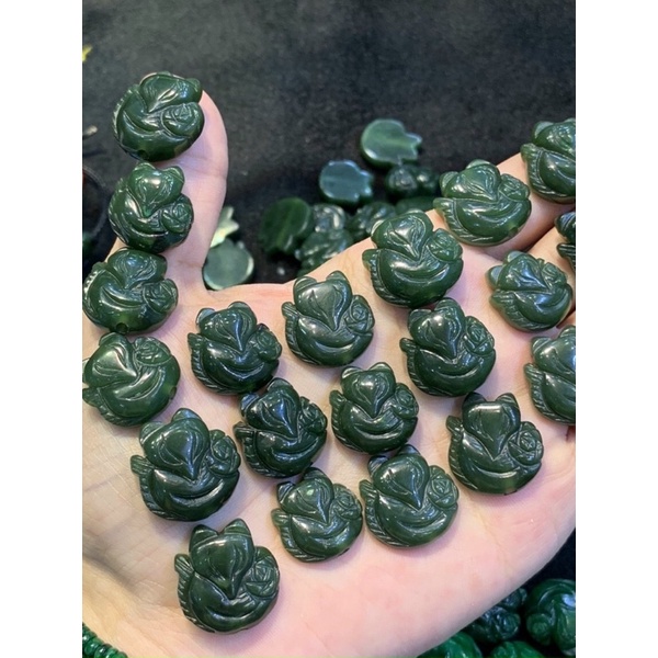 Vòng đeo tay dây cáp Đồng Điếu ngọc bi,ch xanh