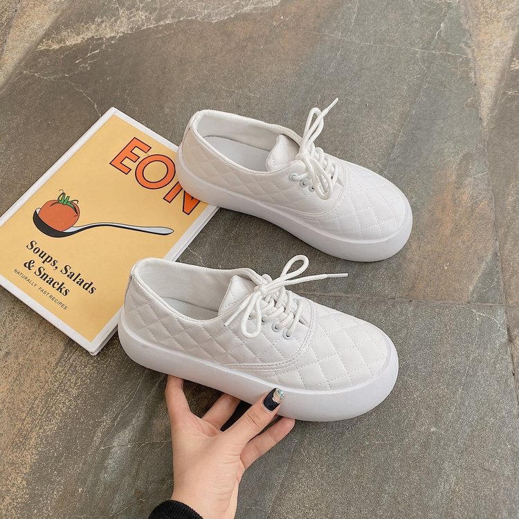 [ Mã 66CBSALE giảm 30K đơn 200K] Giày Nữ Đế Dày Họa Tiết Caro Thời Trang Phong Cách | BigBuy360 - bigbuy360.vn