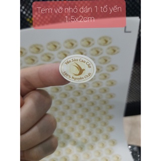 Combo 10 Tem vỡ nhỏ dán lên tổ yến (1.5x2cm)