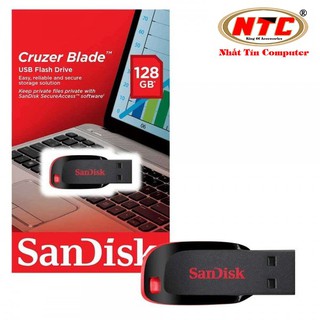 USB Sandisk Cruzer Blade CZ50 128GB (Đen) - Nhất Tín Computer